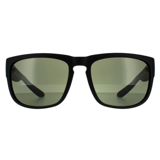 Dragon Square Mens Matte Black G15 Green Sunglasses - Image 1