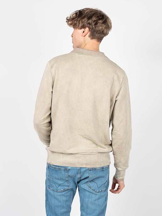 Guess Sweatshirt Polokrage Herr Beige - Image 4