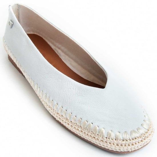 Purapiel Ballerine Andra In White - Image 3