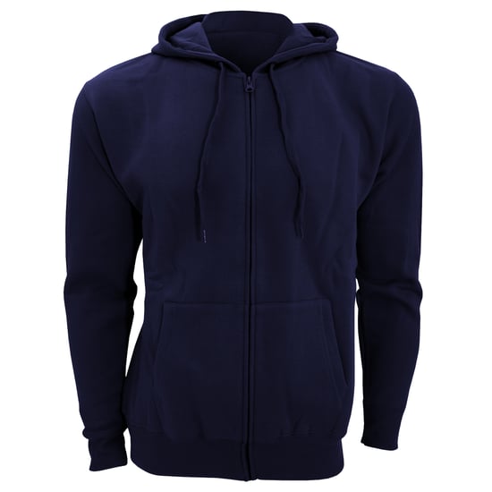 SOLS Heren Zeven Volle Zip Hooded Sweatshirt / Hoodie (Franse marine) - Image 1