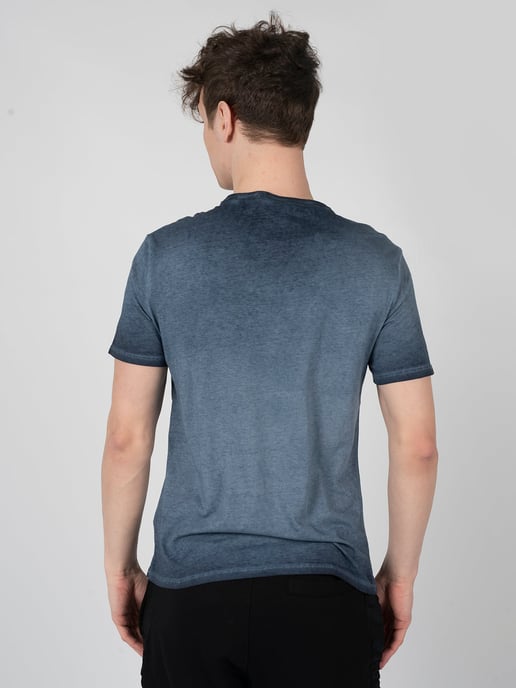Guess T-Shirt Patch Men's Blue - Image 4