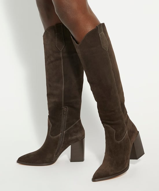 Dune Ladies Tavern - Mid Suede Knee-High Boots