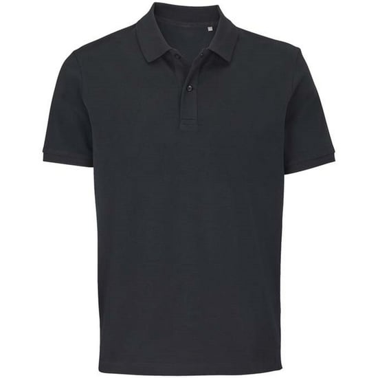 SOLS Unisex Pegase Piqué Poloshirt voor Volwassenen (Zwart) - Image 1