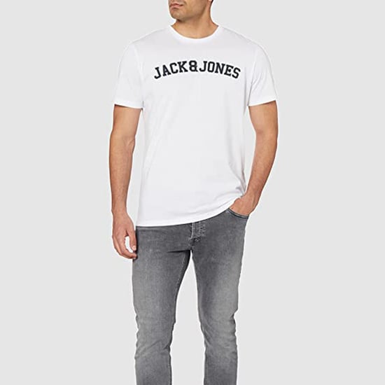 JACK&JONES Men's Logo casual t-shirt, crew neck, cotton, short sleeve
