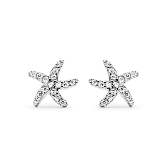 Luxenter earrings with 925 sterling silver lamya screw back clasp and rhodium-plated rhodium-plated finish brilliant cubic zirconia