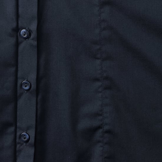 Russell Collectie Damesmuts Polycotton Makkelijk te onderhouden Gepast Poplin Shirt (Franse marine) - Image 3