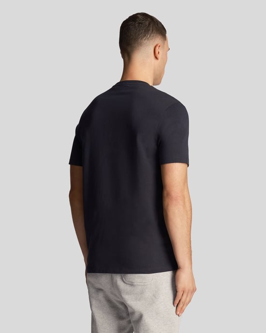 Lyle Scott Pocket On Chest Dark Navy T Shirt - Image 4