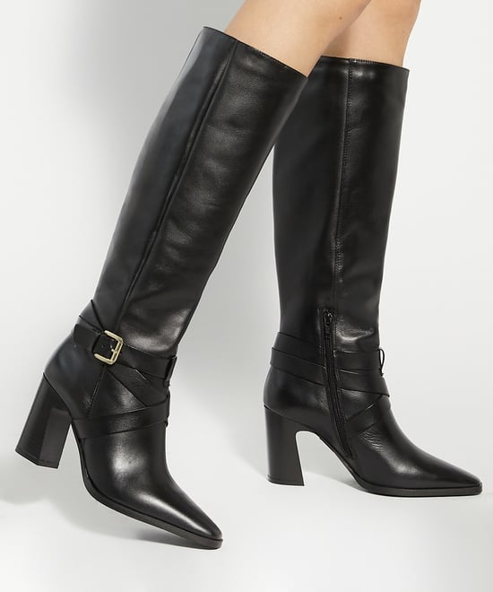 Dune Ladies Solanna - Block Heel Knee High Boots - Image 3