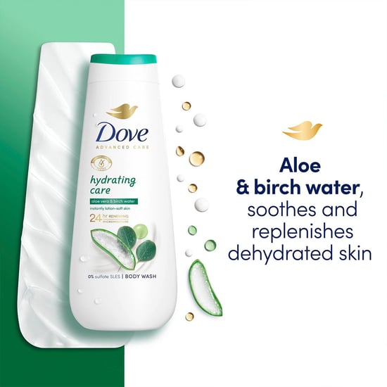 Dove Advanced Care Body Wash Hydrating Care 24H Renewing Micromoisture, 4x400ml