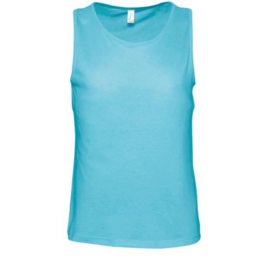 SOLS Heren Justin Mouwloze Tank / Vest Top (Blauw Atol) - Image 1