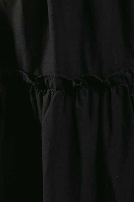 Poplin Tiered Midi Strappy Sundress