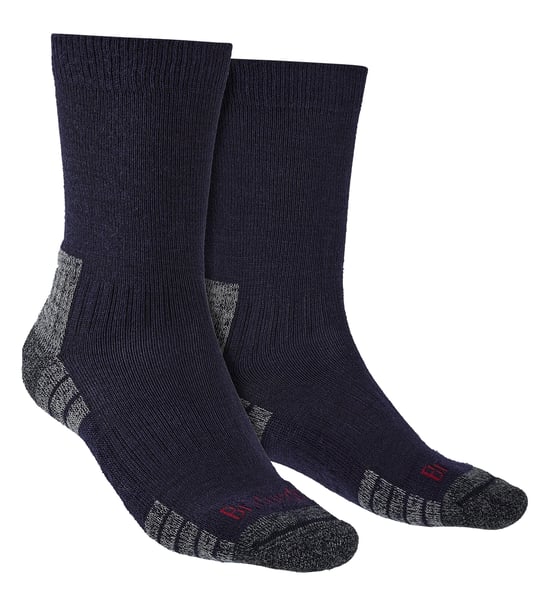 Bridgedale - Mens Hiking Lightweight Merino Socks - Navy / Grey - Image 1