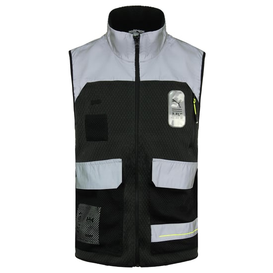 Puma x Helly Hansen Sleeveless Grey Mens Refelctive Polar Fleece Vest 598279 01
