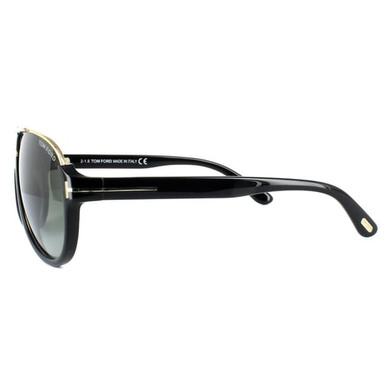 Tom Ford Sunglasses 0334 Dimitry 01P Shiny Black Green Gradient
