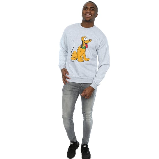 Disney Mens Classic Pluto Sweatshirt (Sports Grey)