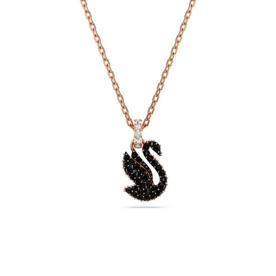 Swarovski 'Swan' Women's Gold Plated Metal Necklace - Rose 5678046 - Image 1