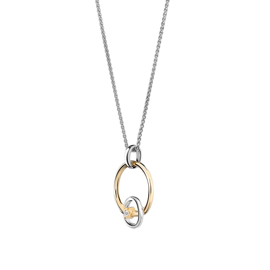 Orphelia 'Antoine' Dames 925 Sterling Zilveren Ketting met Hanger - Zilver/Goud ZH-7503/1 - Image 3
