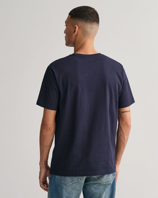 GANT Mens Regular Fit Embroidered Archive Shield T-Shirt