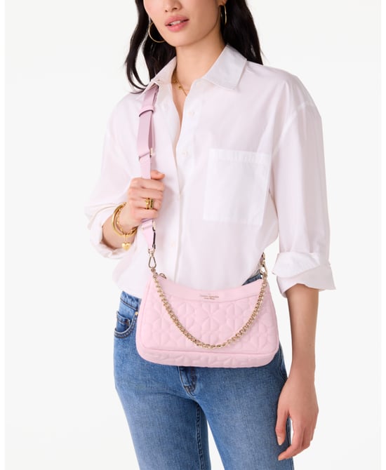 Spade Flower Quilted Spade Flower Quilted Poly Medium Convertible Crossbody
