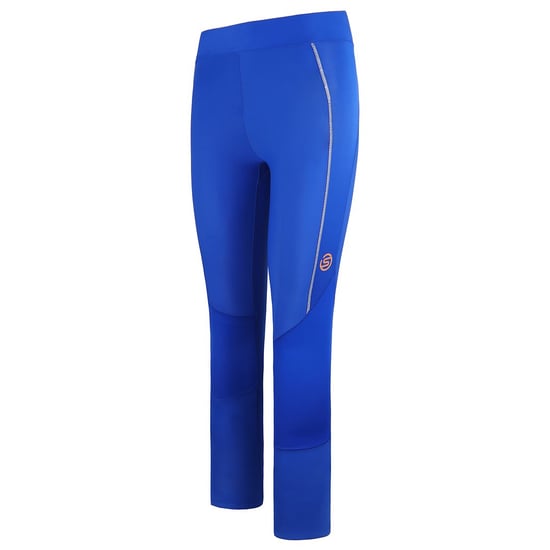 Skins Series-5 Stretch Waist Blue Womens Long Tights Leggings SF40501190571