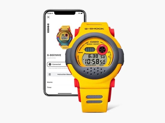 Casio G-shock Men's Yellow Watch G-B001MVE-9ER