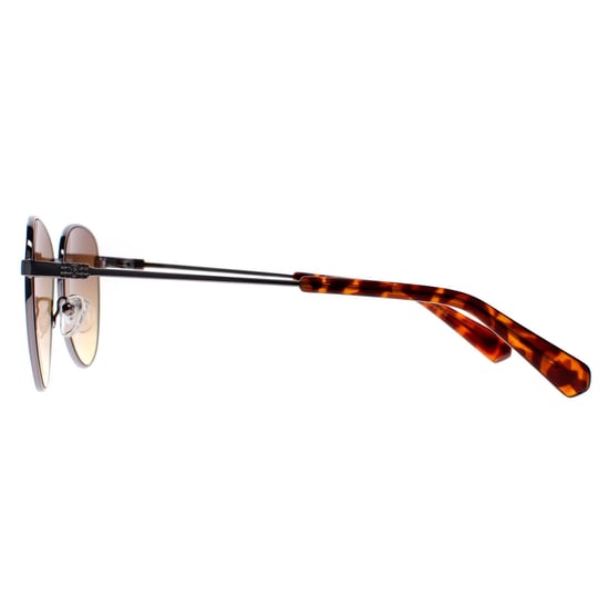 Guess Round Mens Shiny Light Nickeltin Brown Gradient  GU8257