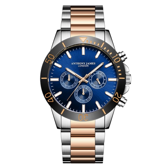 Hand Assembled Anthony James Limited Edition Chronometric Two Tone Watch