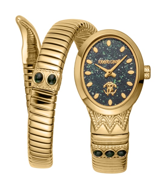 Roberto Cavalli Snake Women Stainless Steel Gold Snake watch - Image 1
