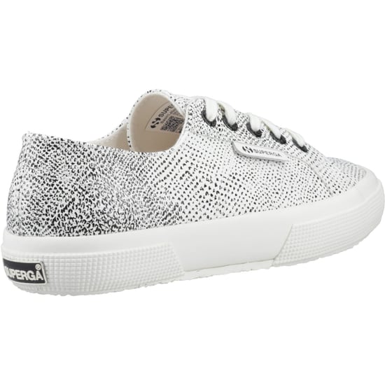 Superga 2730 Micro Faux Snake Faux Leather Damestrainers Wit Avorio/Zwart Slang - Image 2