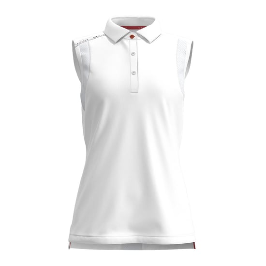 Forelson Womens/Ladies Stow Sleeveless Polo Shirt (White) - Image 1