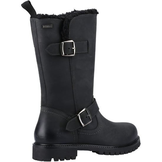 Hush Puppies Winnie Leren Vrouwen Laarzen Zwart - Image 2