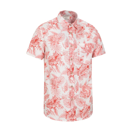Mountain Warehouse Mens Tropical Leaves Shirt (Rust/White)