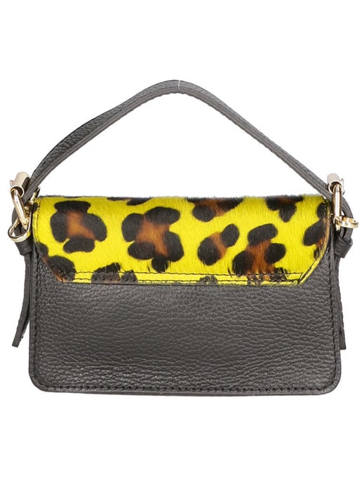 Gave Lux Clutch bag women LEOPARD YELLOW
