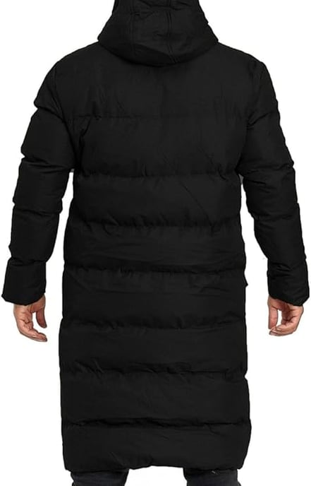Soulstar Mens Banana Parka Padded Jacket Puffer Longline