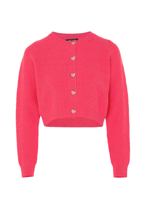 Mymo Vest met fantasiegaren Dames roze - Image 1