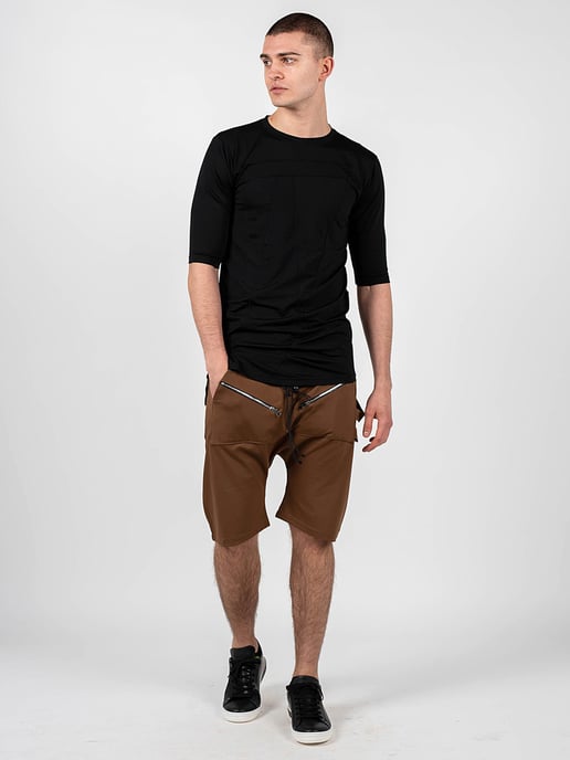 La Haine Inside Us Shorts Estinti Unisex Men's Brown - Image 2