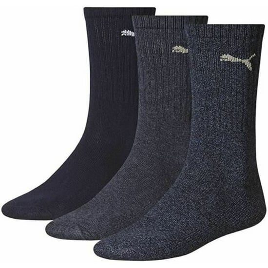 Puma Unisex Adult Crew Sports Socks (Pack of 3) (Navy) - Image 1