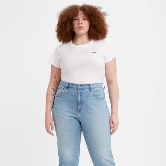 Women's Levis Plus Baby T-Shirt in White - Image 1