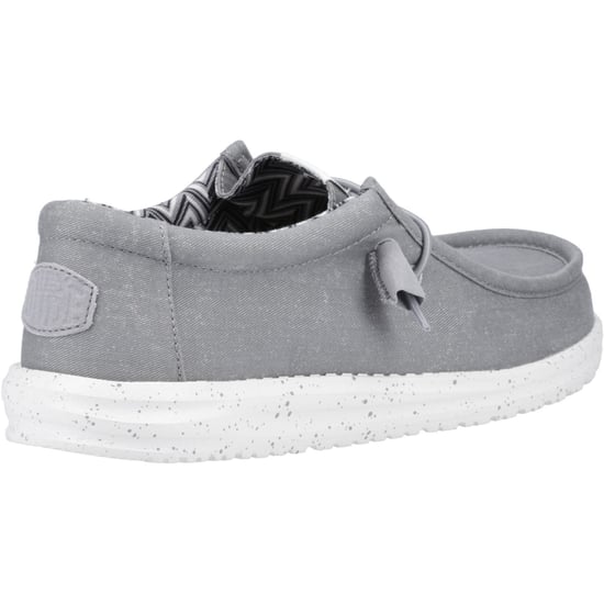 HEYDUDE Wally Canvas 100% Katoen Herenschoenen Licht Grijs - Image 2