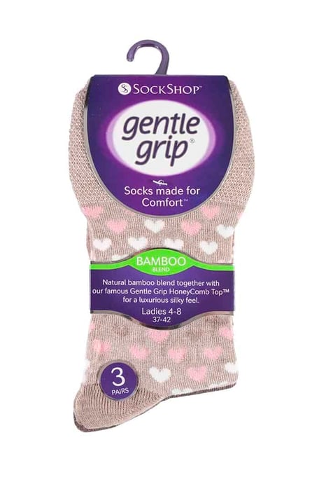 6 stuks sokken zonder elastiek bamboesokken met zachte grip voor dames - SOLRM34 - Image 2