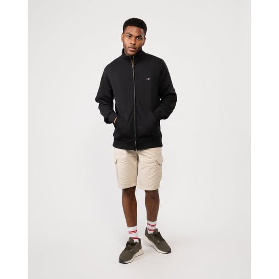 GANT Mens Regular Fit Shield Logo Full Zip Sweatshirt - Image 4