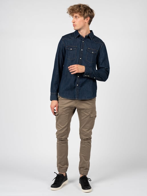 Guess Shirt Men's Blue - Image 6