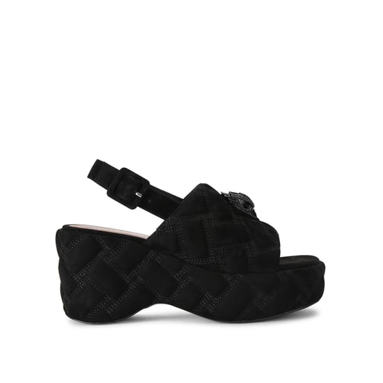 Kurt Geiger London Suede Kensington Wedge Sling Heels