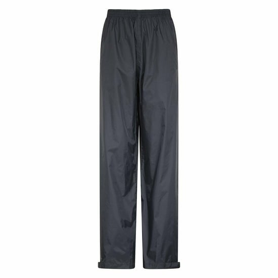 Mountain Warehouse Mens Downpour Waterproof Trousers (Black) - Image 1