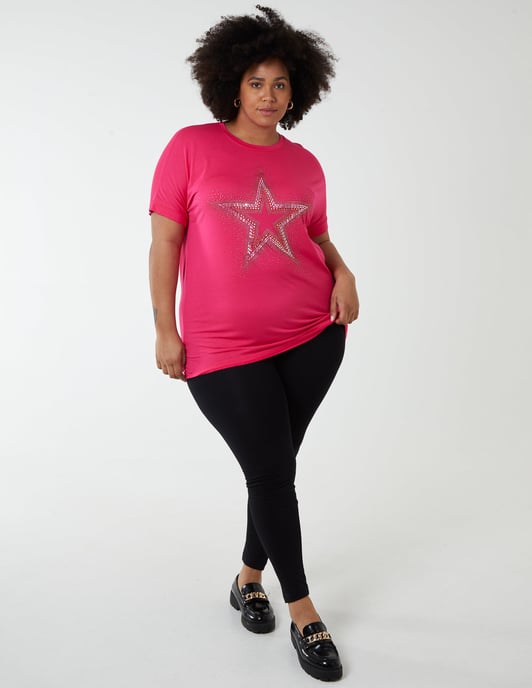 Curve Diamante Star Oversized Top