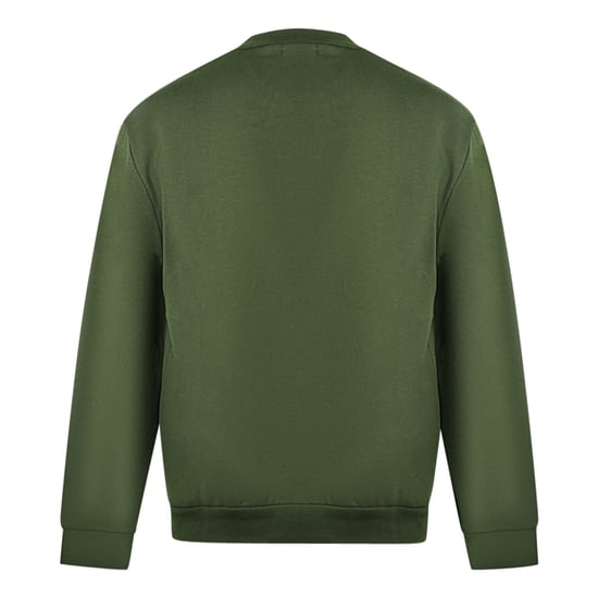 Cavalli Class Leopardmönstrad Logotyp Olivgrön Tröja - Image 2
