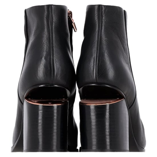 Alexander Wang Gabi Cutout Häl Ankelstövlar i Svart Läder - Image 5