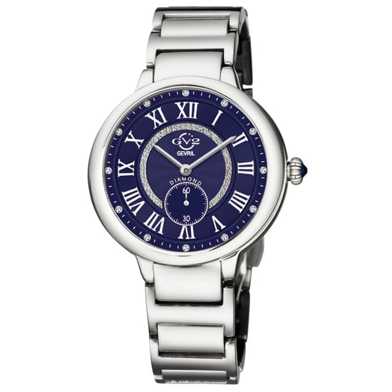 GV2 Rome Women's 12205B Swiss Quartz Diamond Stainless Steel Watch