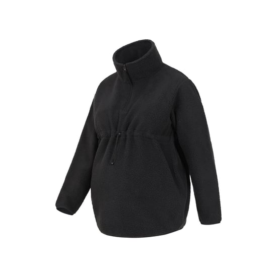 Mountain Warehouse Cosy Sherpa Half Zip Maternity Fleece Top för dam/dam (Svart) - Image 4
