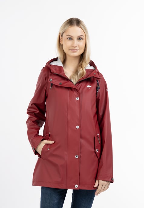 Schmuddelwedda Regenjas Dames donkerrood - Image 3